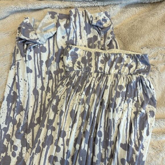 Rachel Pally Strapless Maxi Dress Jersey Knit Grecian column XS NWOT printed - Picture 7 of 8